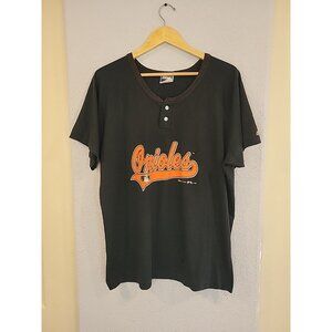 Vintage BIKE Orioles‎ Men's Baseball Shirt Black Size 2XL 1995 MLB